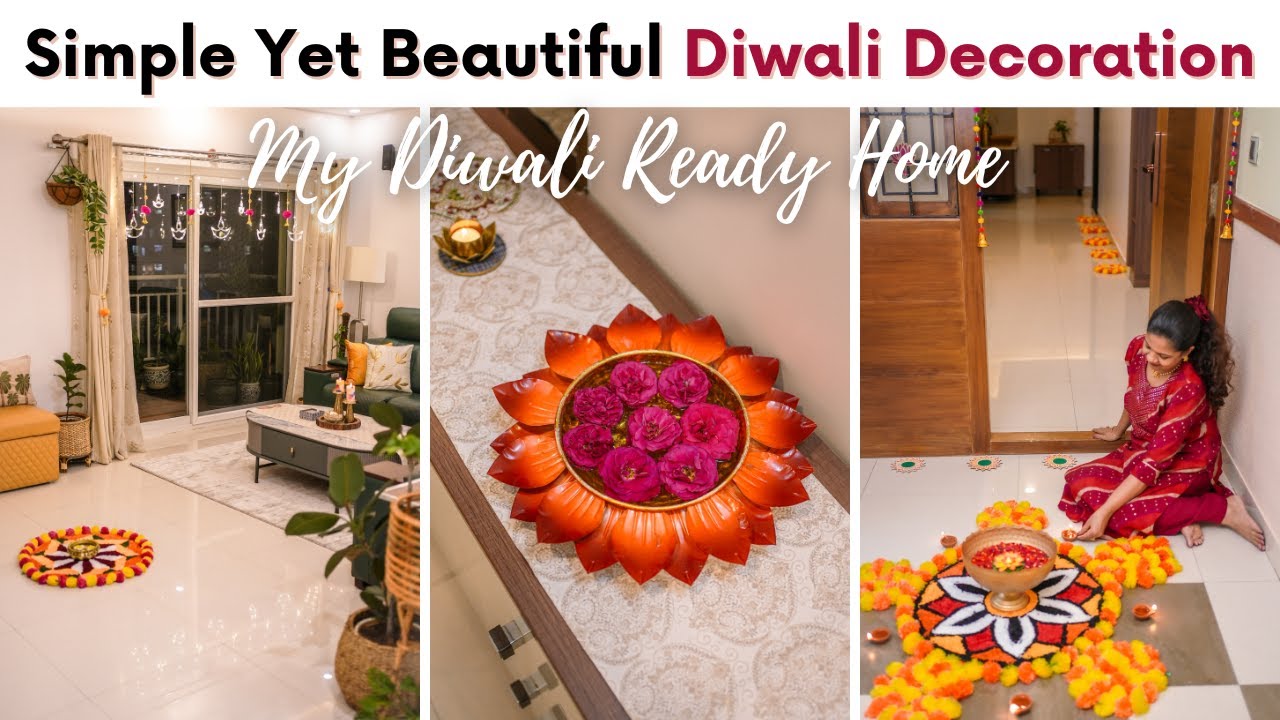 Simple Yet Beautiful Diwali Decoration | Quick and Easy Ideas for Every Corner