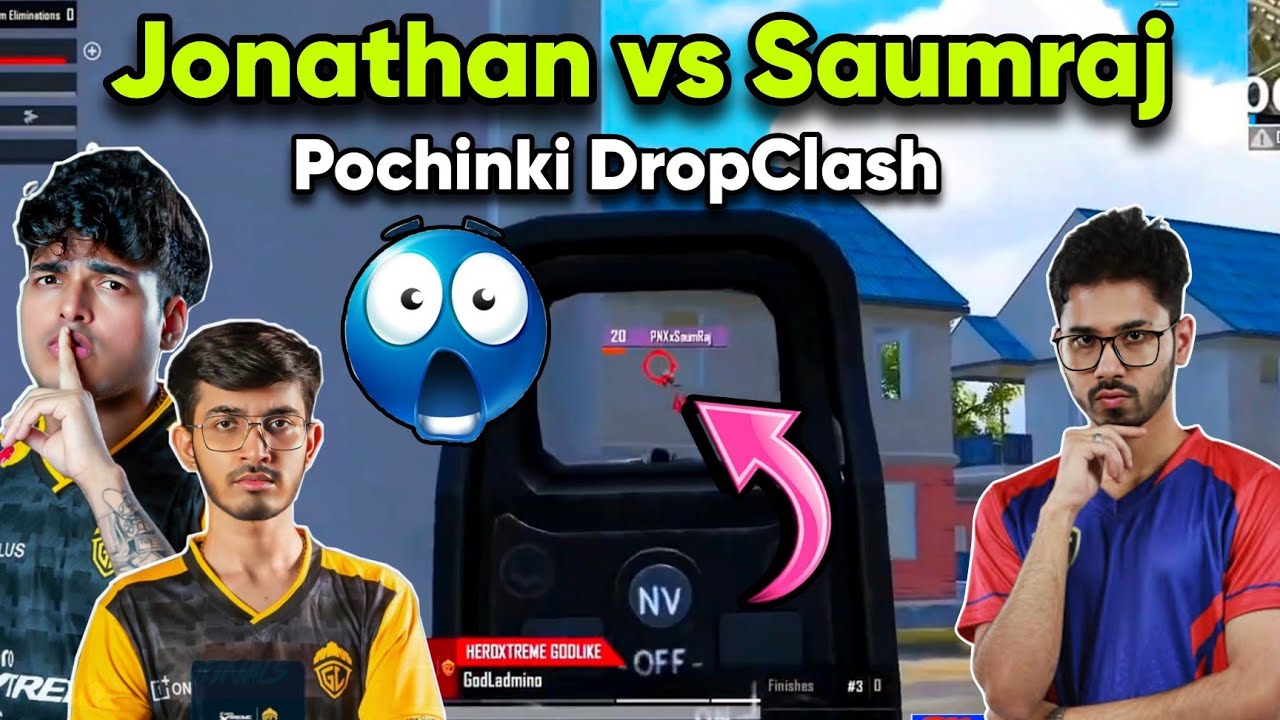 🇮🇳Pochinki DropClash😱 Jonathan vs Saumraj🥵 Semi Final🚨 Day 1✅ Godl Scrim Highlight💛