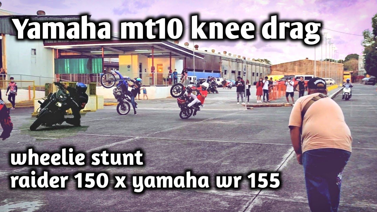MT10 KNEE DRAG / WHEELIE #stuntrider