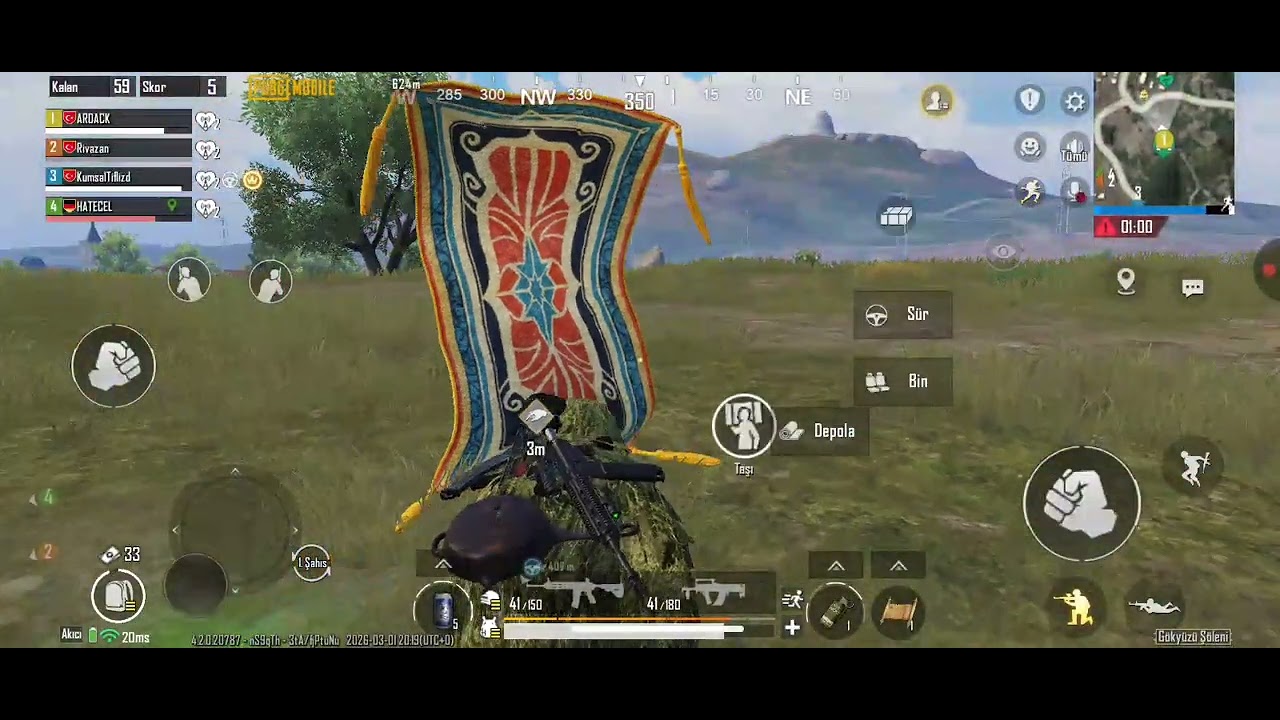 Videoda olduğumu unuttum  pubg mobile