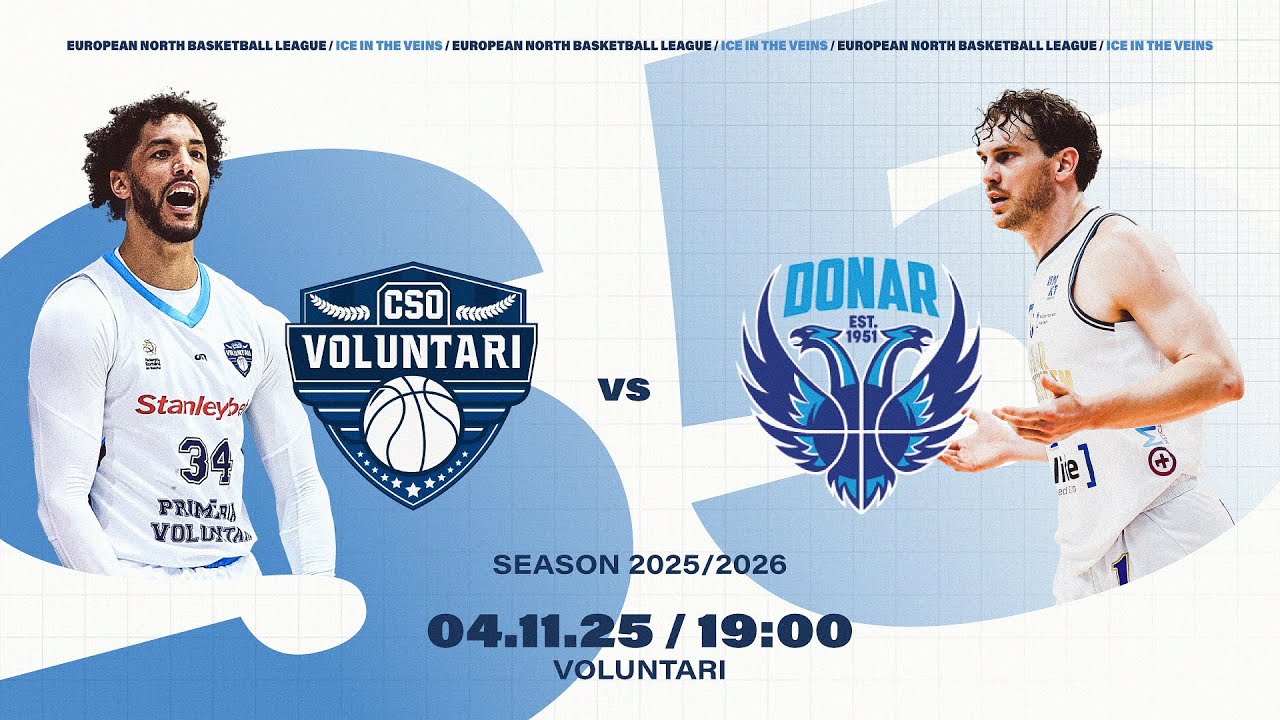 CSO VOLUNTARI v Donar Groningen | Nov 4, 2025, 7:00 PM | ENBLeague 2025/26