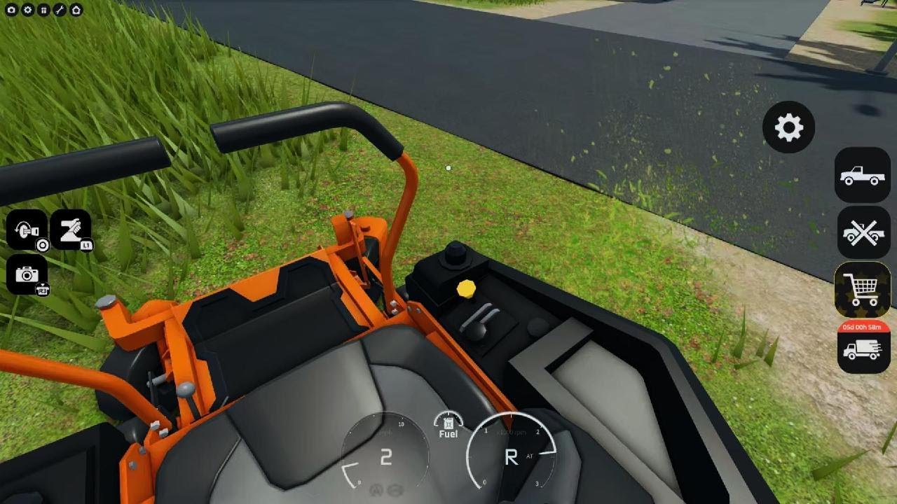 I started mowing business.part one