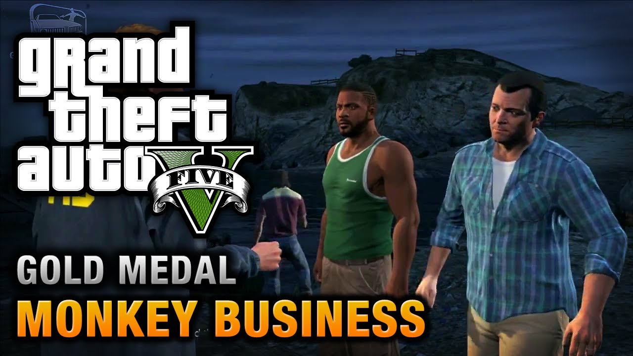 GTA 5 - Mission #54 - Monkey Business [100% Gold Medal Walkthrough]