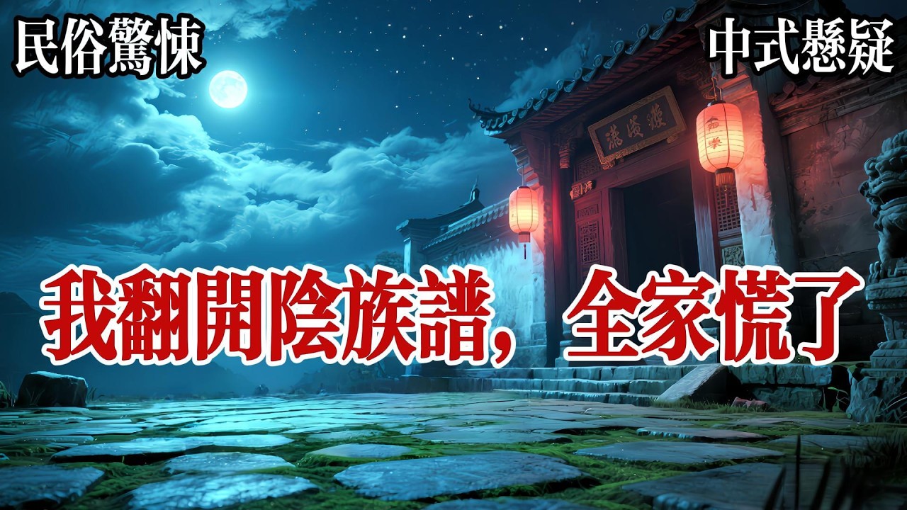 【純爽文】我們陳家祠堂裏，有本誰都不能看的陰族譜，據說記滿了祖宗們乾的髒事兒，大伯爲了羞辱我，罰我在爺爺忌日那天，一個人去祠堂守夜。