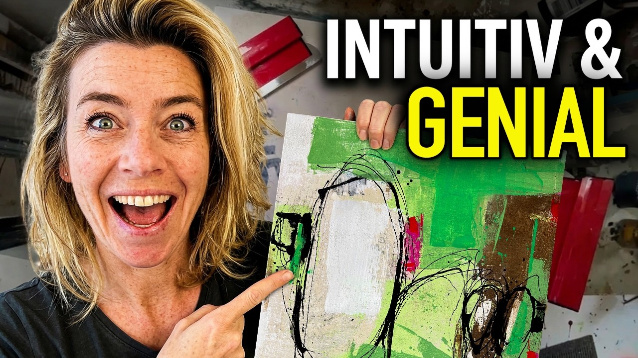 Intuitive Maltechnik mit Acrylfarben #acrylicpainting