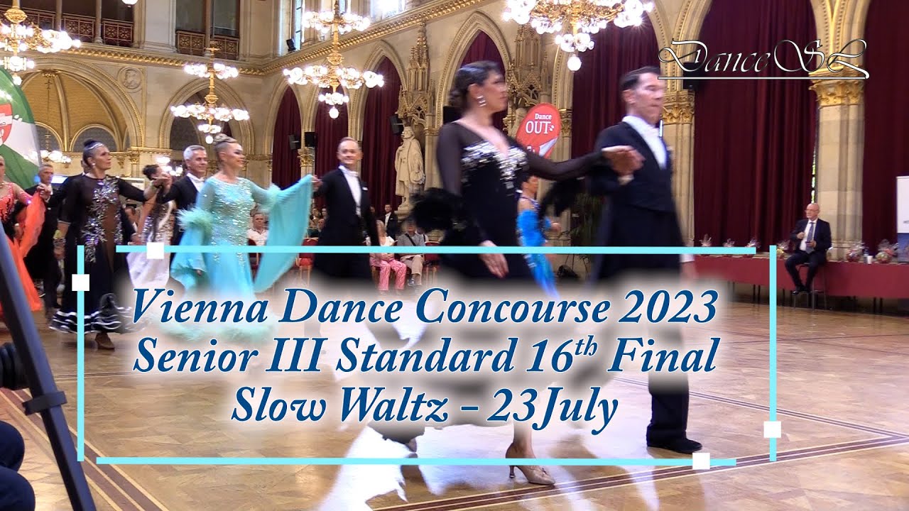 Vienna Dance Concourse 2023 - Senior III Standard Slow Waltz WDSF - 16th Final - 23 July 2023