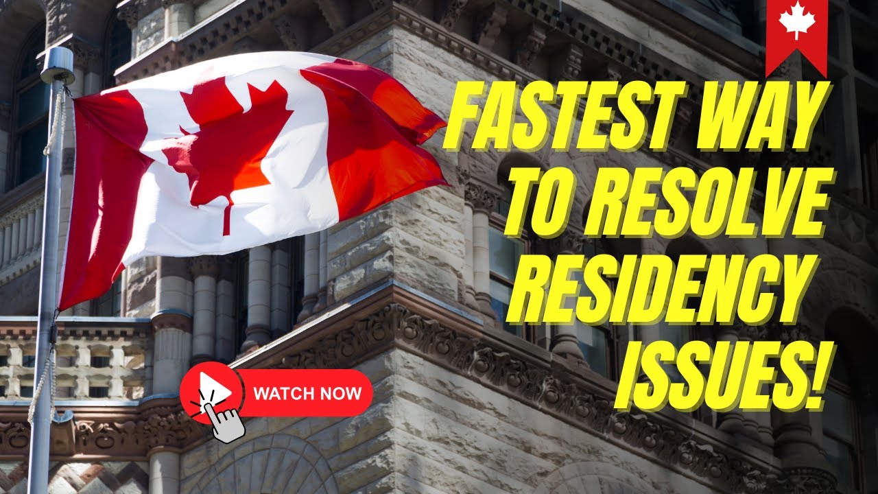 The FASTEST Way to Resolve Residency Issues in 2025!