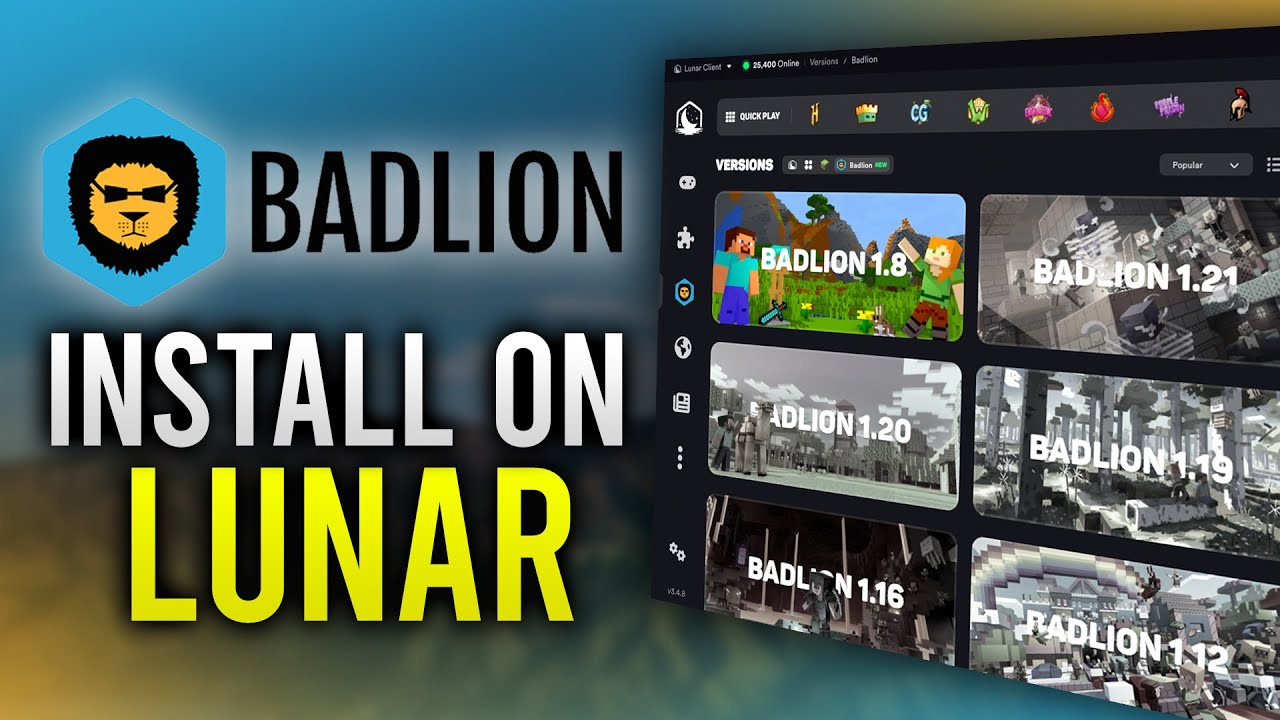 How To Install Badlion Client in 2025 (Updated Way with Lunar Client)