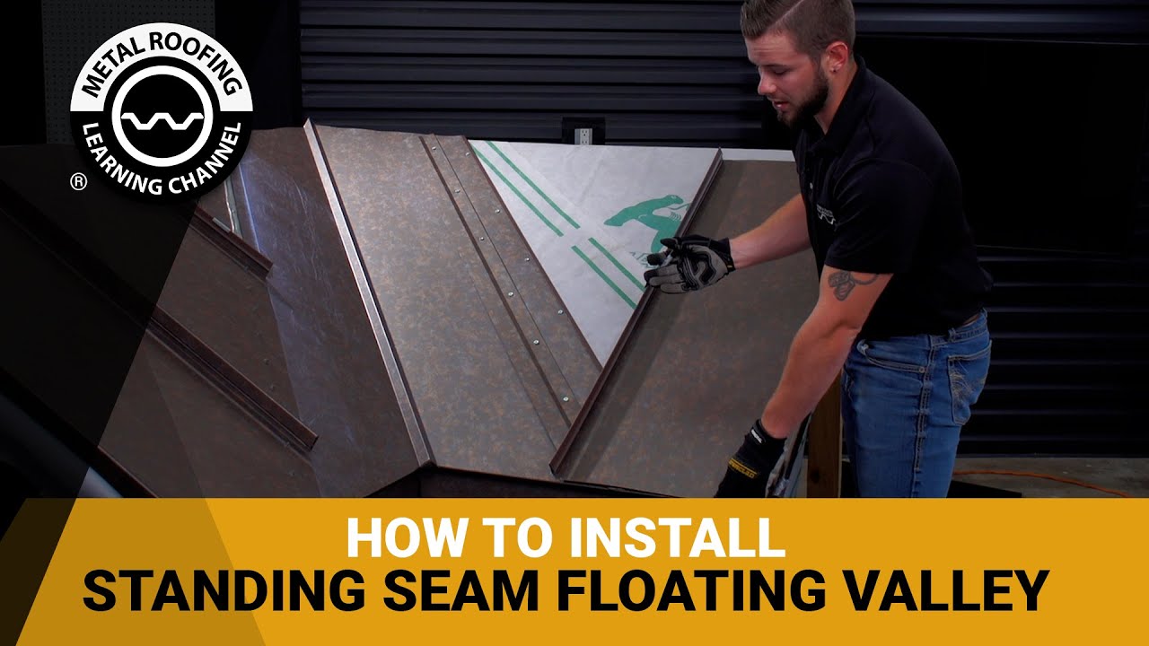How To Install Valley Flashing For Standing Seam Metal Roofing. Part 2 - Floating Valley Detail