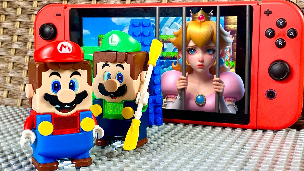 Lego Mario needs Luigi's Canou to save Peach! NEW SONG! ➡️ 🎶 My Only Breathe of Air (Peach) 🎶