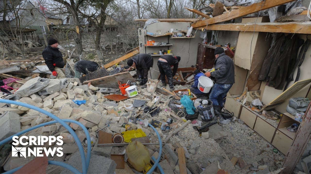 Russian missile barrage slams into cities across Ukraine