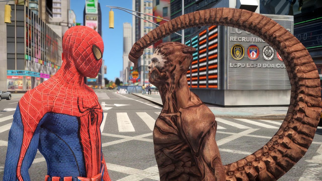 Spiderman vs Scorpion - EPIC BATTLE - Grand Theft Auto