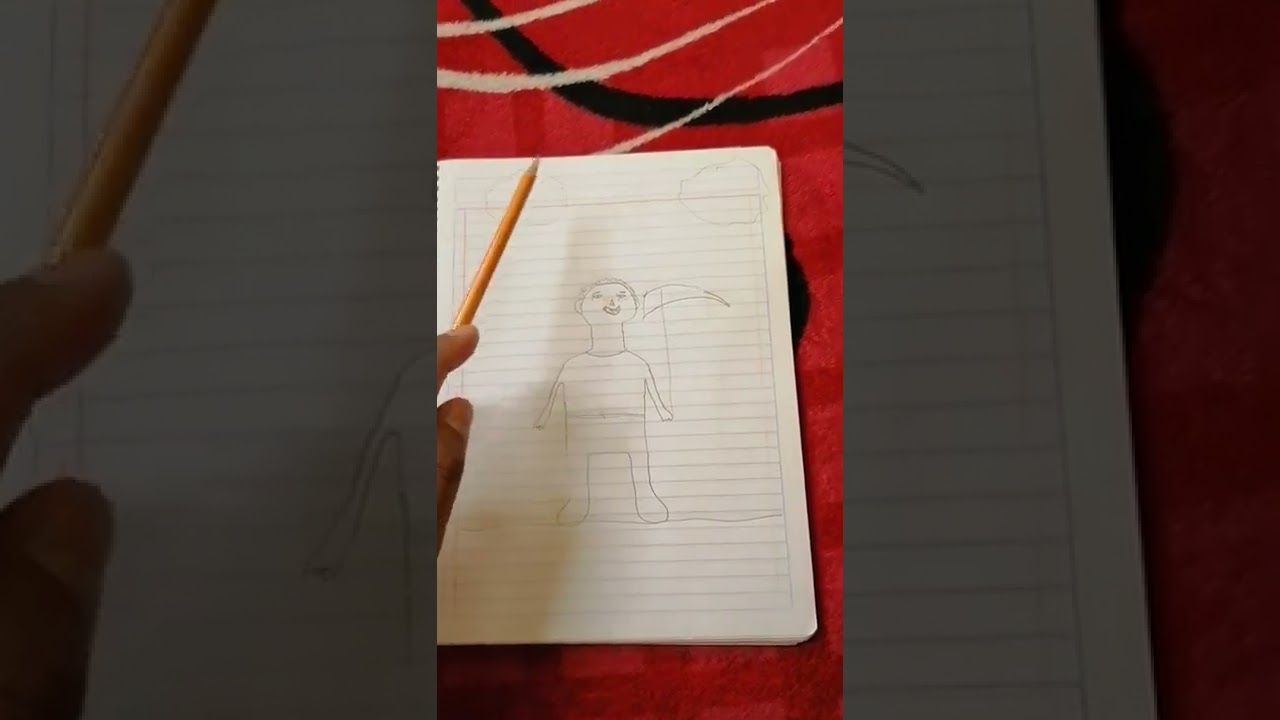 cómo hacer el dibujo de la persona bajo la lluvia/ examen psicológico 🌧️☂️🇮🇹👕🥾