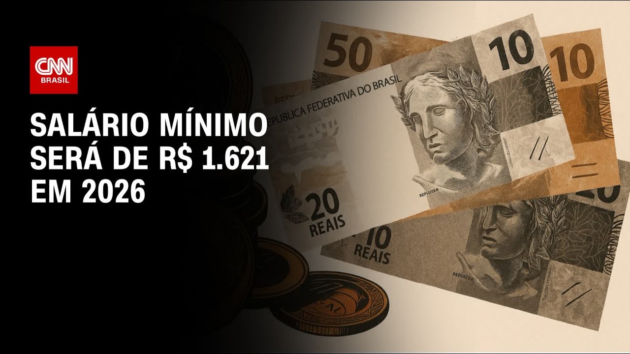 Governo confirma sal&aacute;rio m&iacute;nimo de R$ 1.621 em 2026 | CNN PRIME TIME