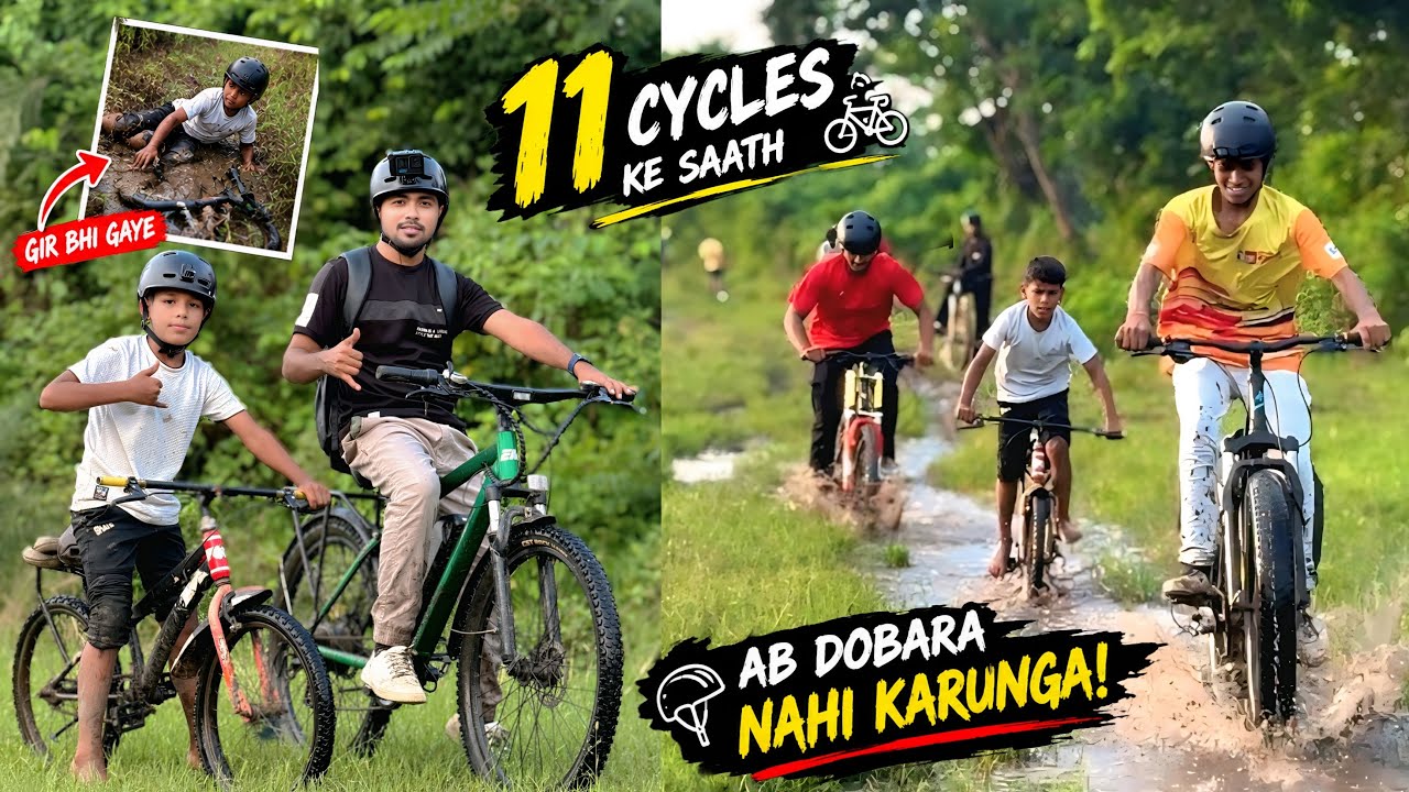 11 Cycles Ke Saath Extreme Water Off-Roading 😱 | Ab Dobara Nahi Karunga!