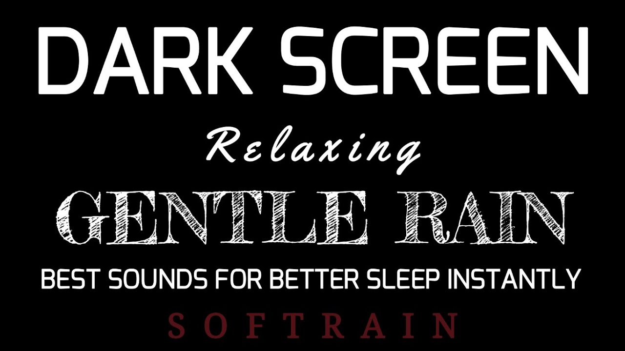 THUNDER and RAIN Sounds for Sleeping (1 HOUR) | BLACK SCREEN | Deep Sleep & Relaxation