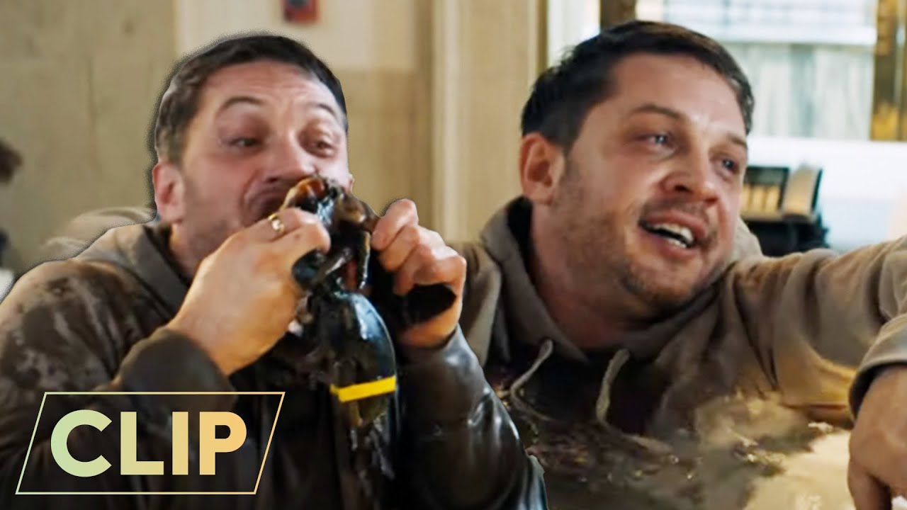 Веном (2018) | Эдди пожирает лобстера | Том Харди, Мишель Уильямс