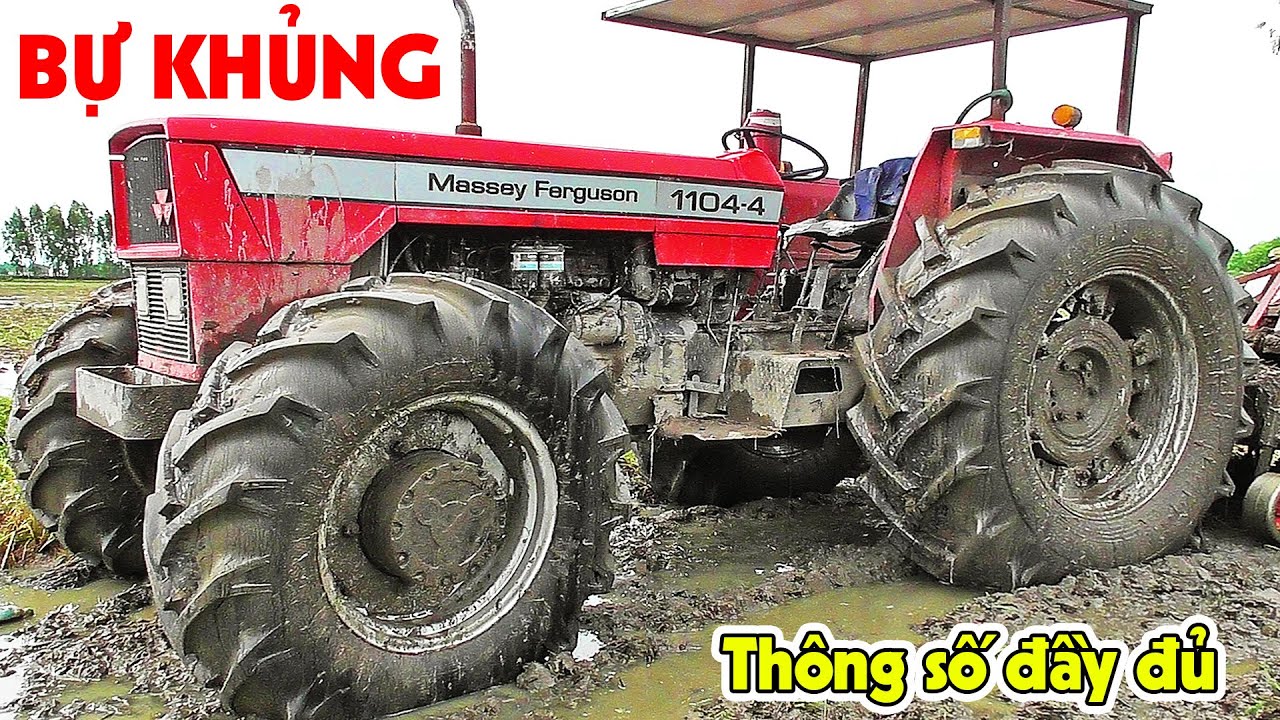Трактор Massey Ferguson 1104-4 в действии