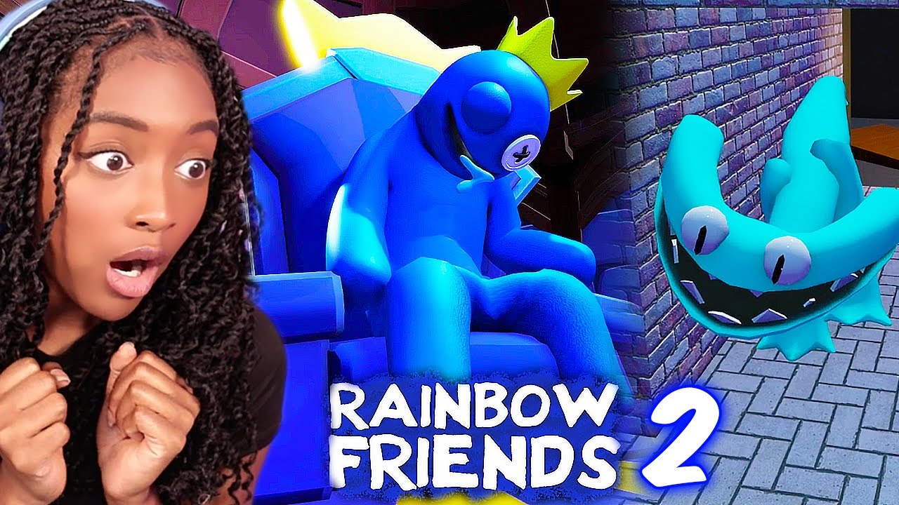 Глава 2 Rainbow Friends такая СТРАШНАЯ!! (И МНЕ ОЧЕНЬ НРАВИТСЯ!!)