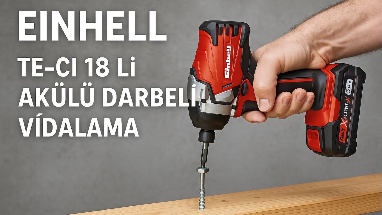Аккумуляторная ударная отвертка EİNHELL TE CI 18 Li Solo, крутящий момент 140 Нм