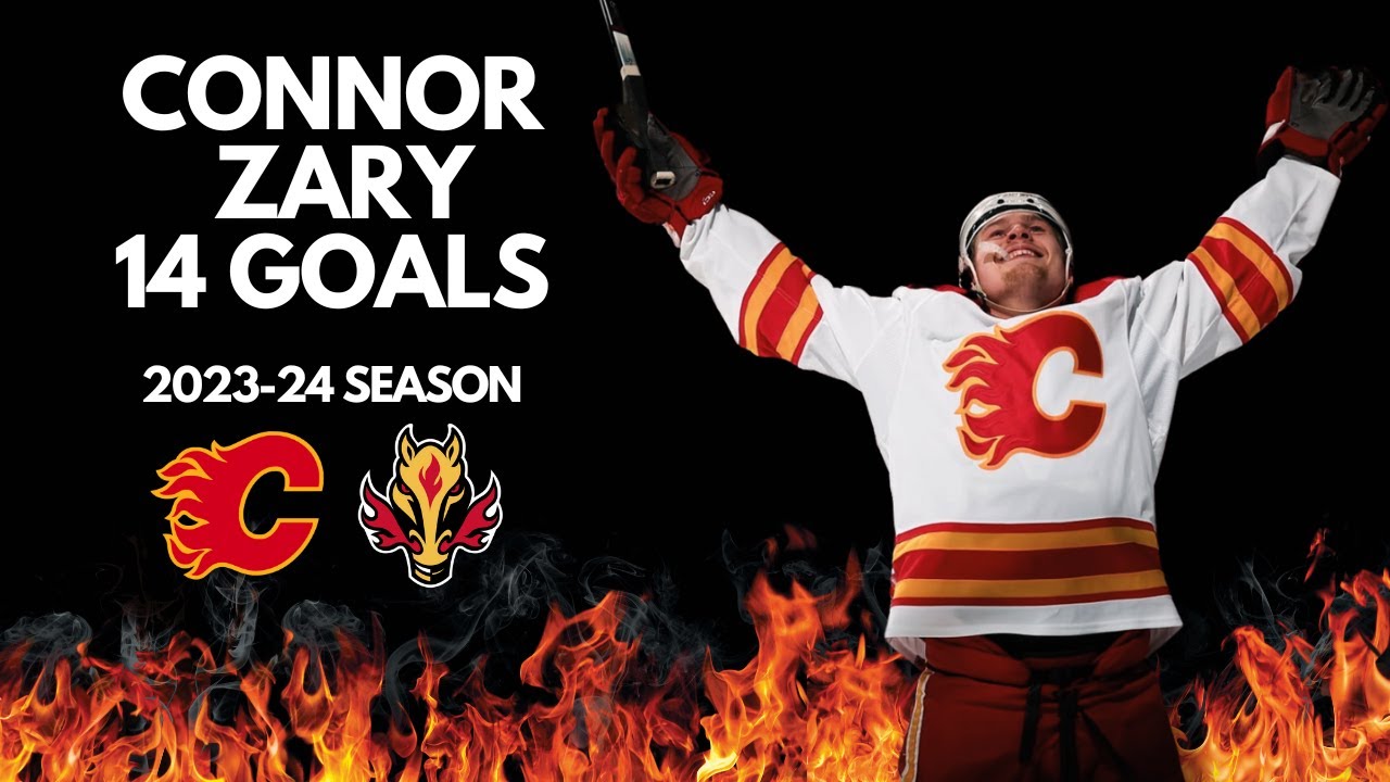 Connor Zary All 14 Goals From The 2023-24 Season | Calgary Flames