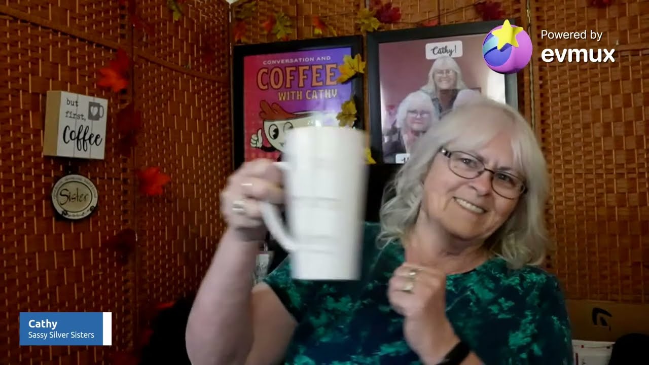 Cathy Conversation and Coffee: That First Silver Hair!  2/27/26 Fri 10:30am et