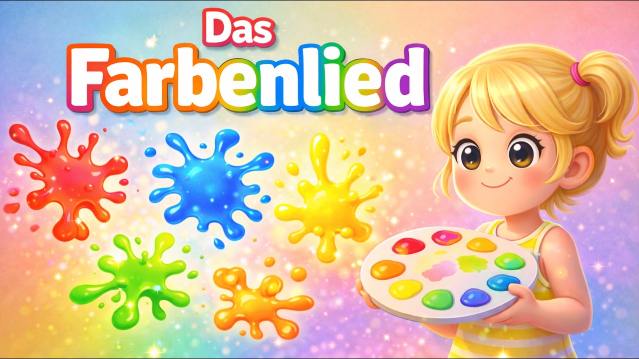 🌈🎵 DAS FARBENLIED - Farben lernen mit Musik | Kinderlieder Deutsch 🎶🌈