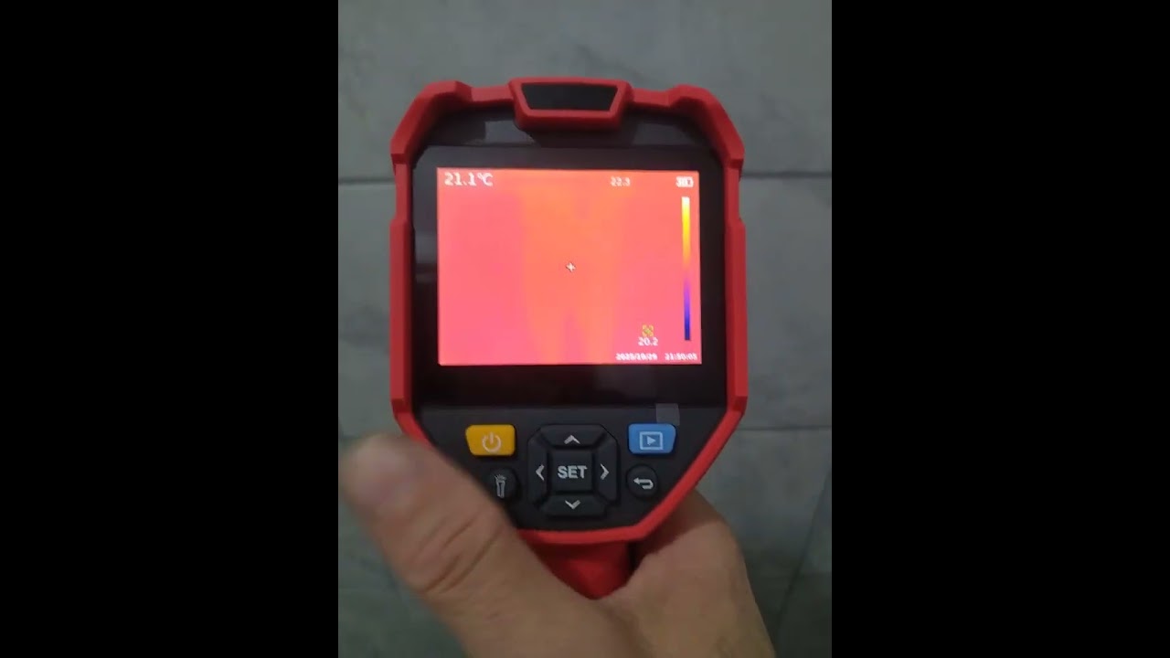 UNI-T UTi720E Termal kamera ile boru takip etme