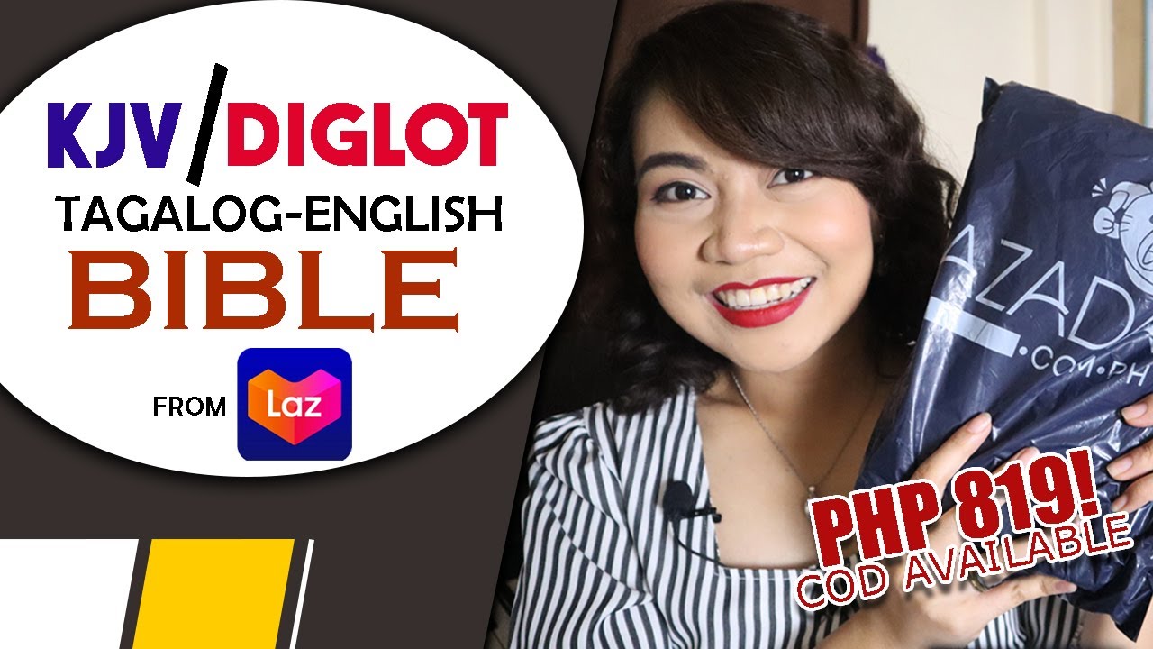 KJV/DIGLOT English-Tagalog Bible from Lazada | Unwrapping & Review | NINANG JHAZEL