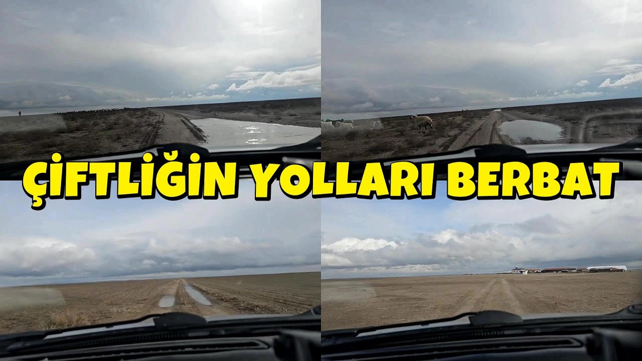 ÇİFTLİĞE GİDEN YOLLARIN HALİ İÇLER ACISI, TUZ GÖLÜ ÇİFTLİĞİ 