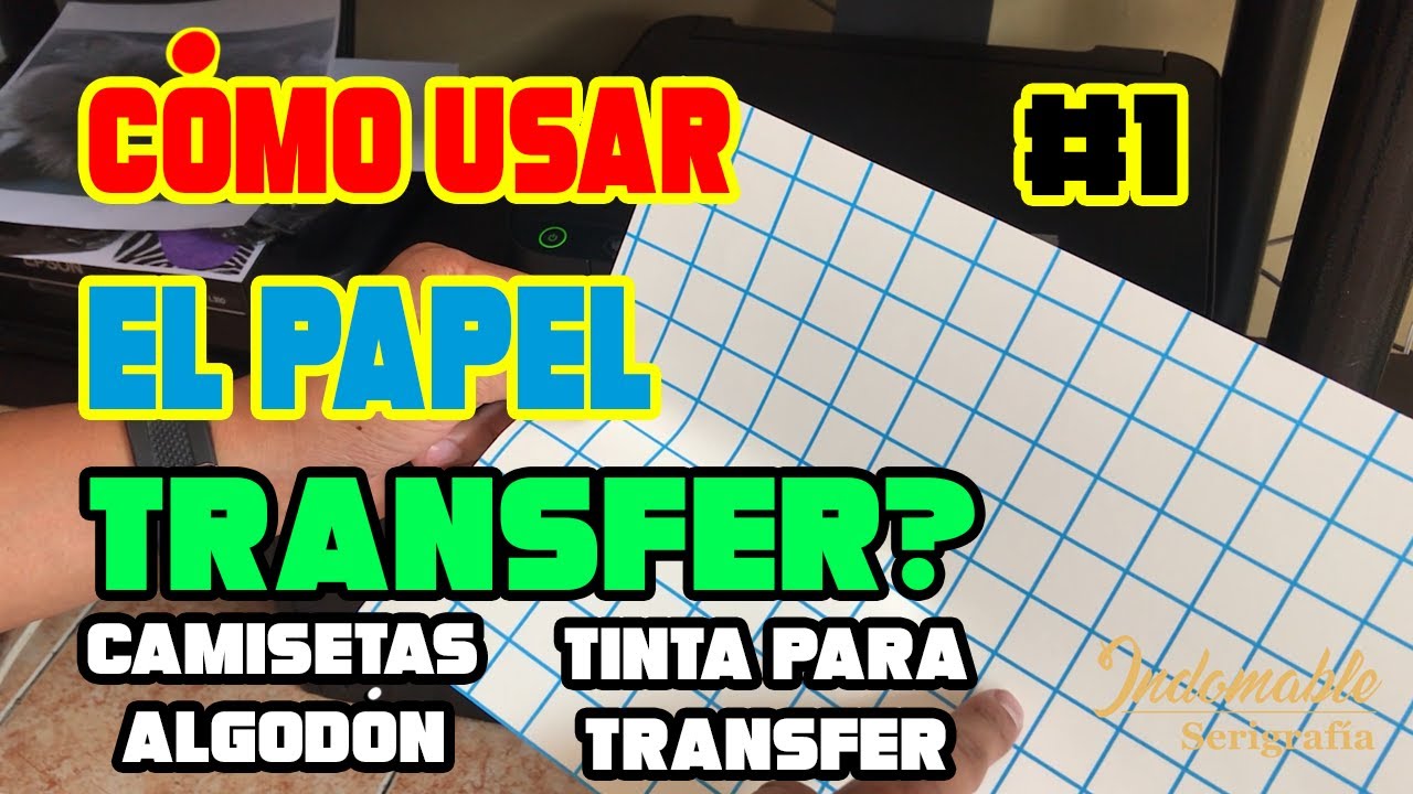 😱 PAPEL TRANSFER PARA PRENDAS OSCURAS DE ALGODÓN! Curso completo de transfer - Clase #1
