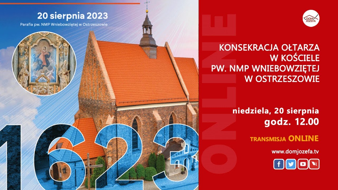 Konsekracja ołtarza w kościele pw. NMP Wniebowziętej w Ostrzeszowie.