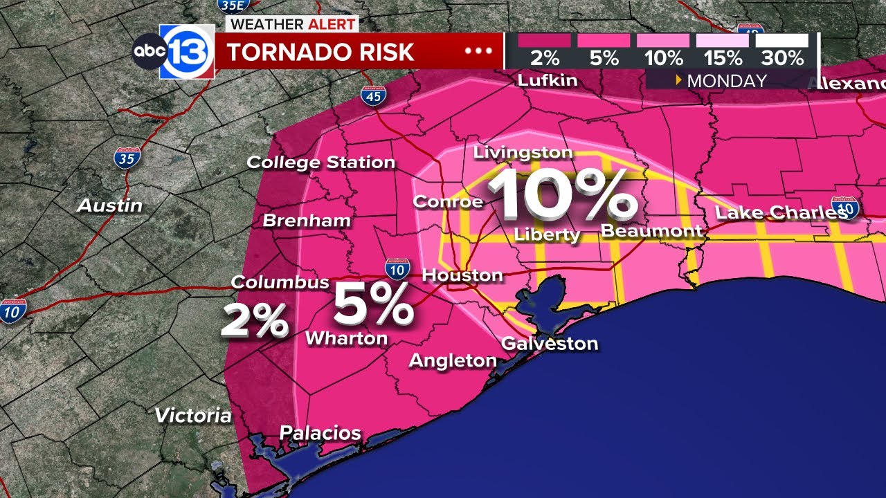 Tracking chances for severe storms capable of producing tornadoes