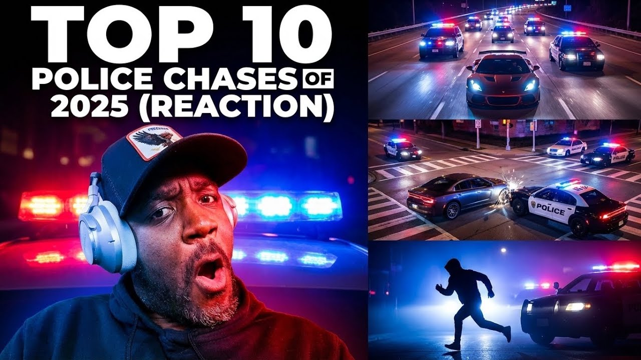 Top 10 Craziest Police Chases of 2025 (Reaction)