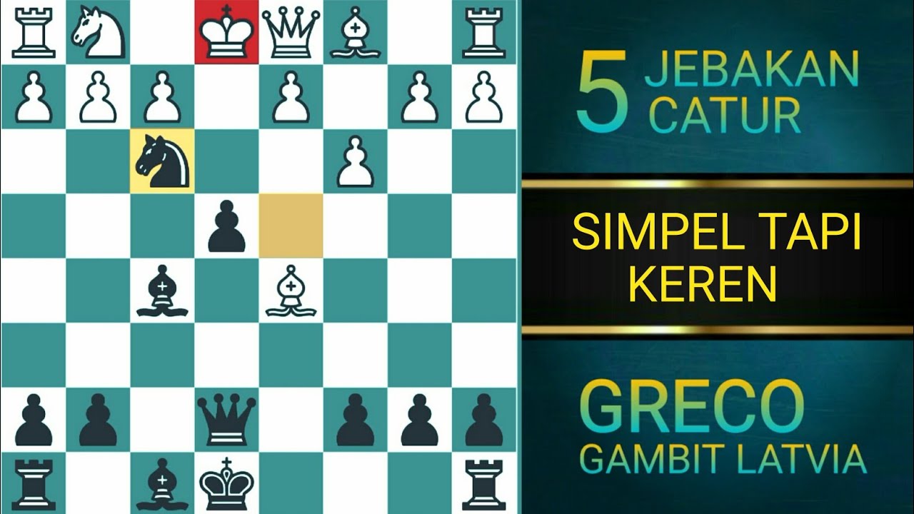 PEMAIN LATVIA WAJIB KUASAI INI ‼️ 5 JEBAKAN CATUR HITAM - GAMBIT LATVIA Counter Gambit