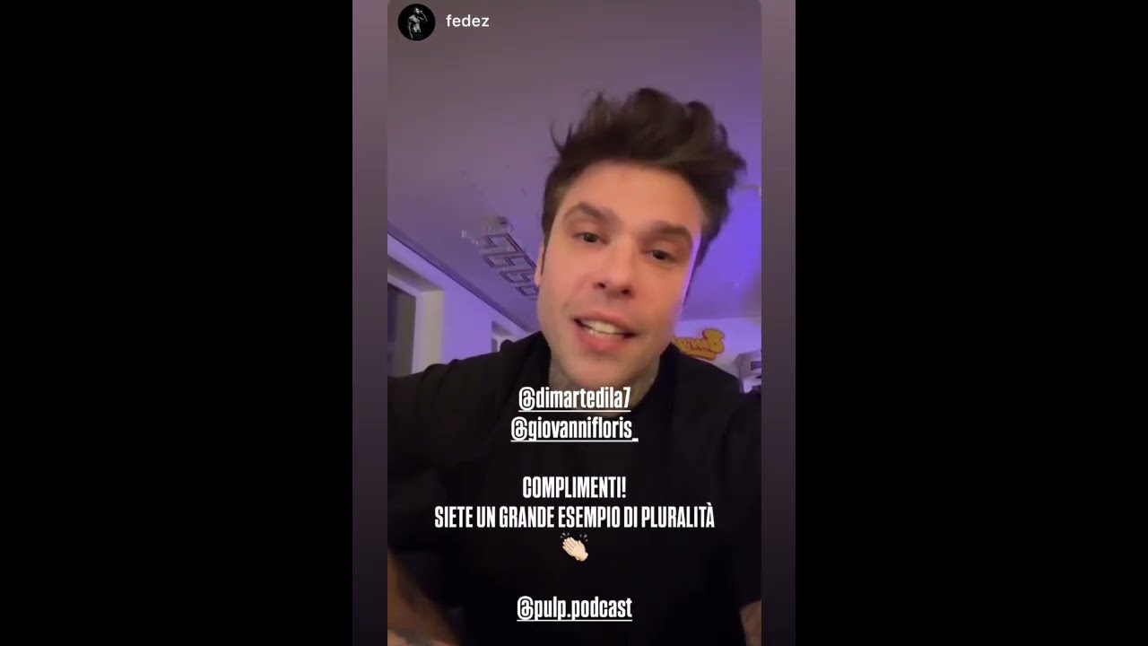 MELONI A PULP PODCAST, FEDEZ: 