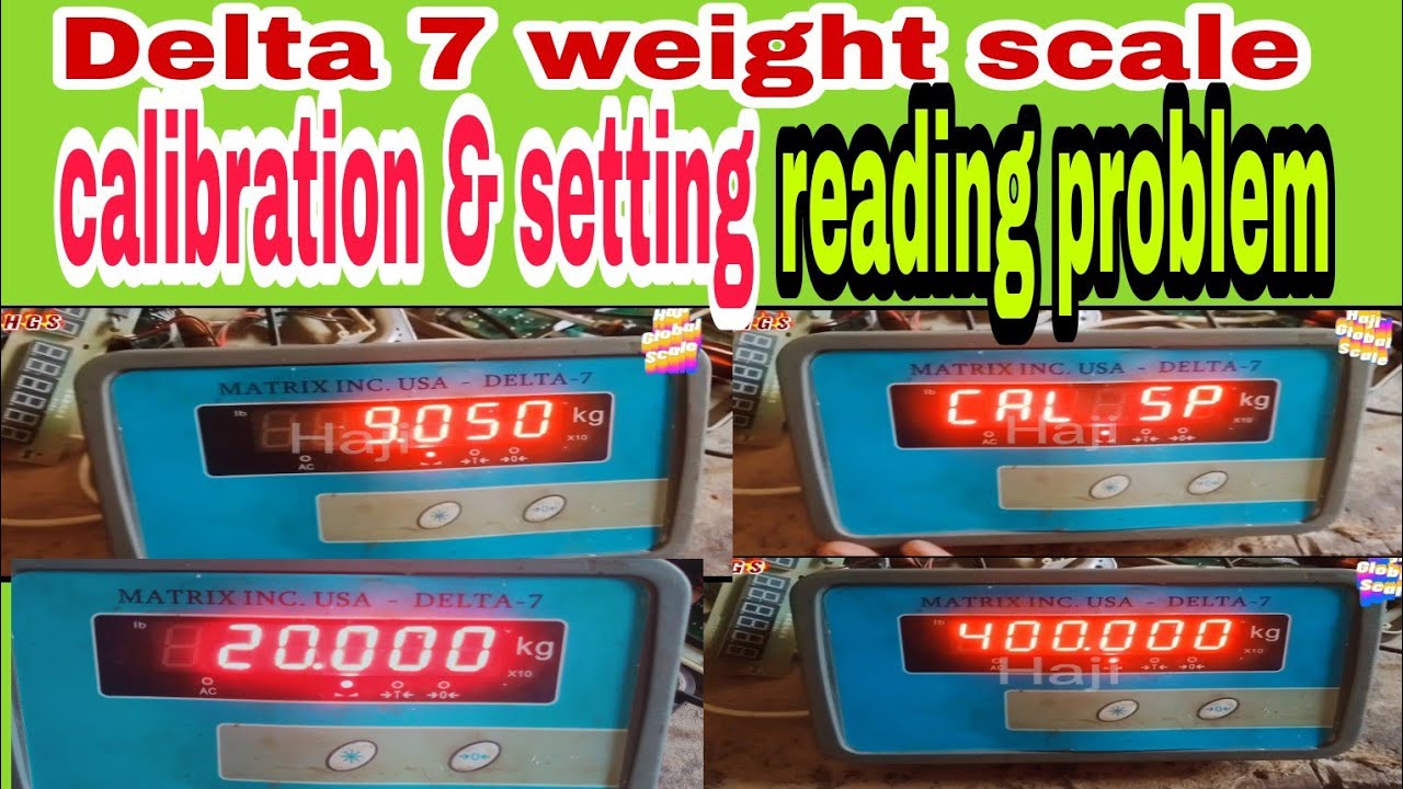Delta 7 ki calibration & setting /how to calibration delta 7 weight scale