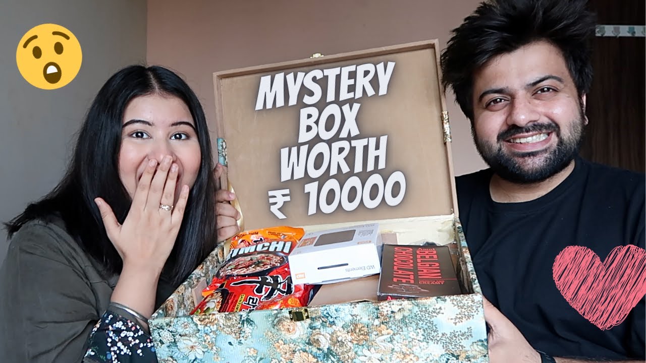 Mystery Box worth ₹ 10000 by my fiancé 😱