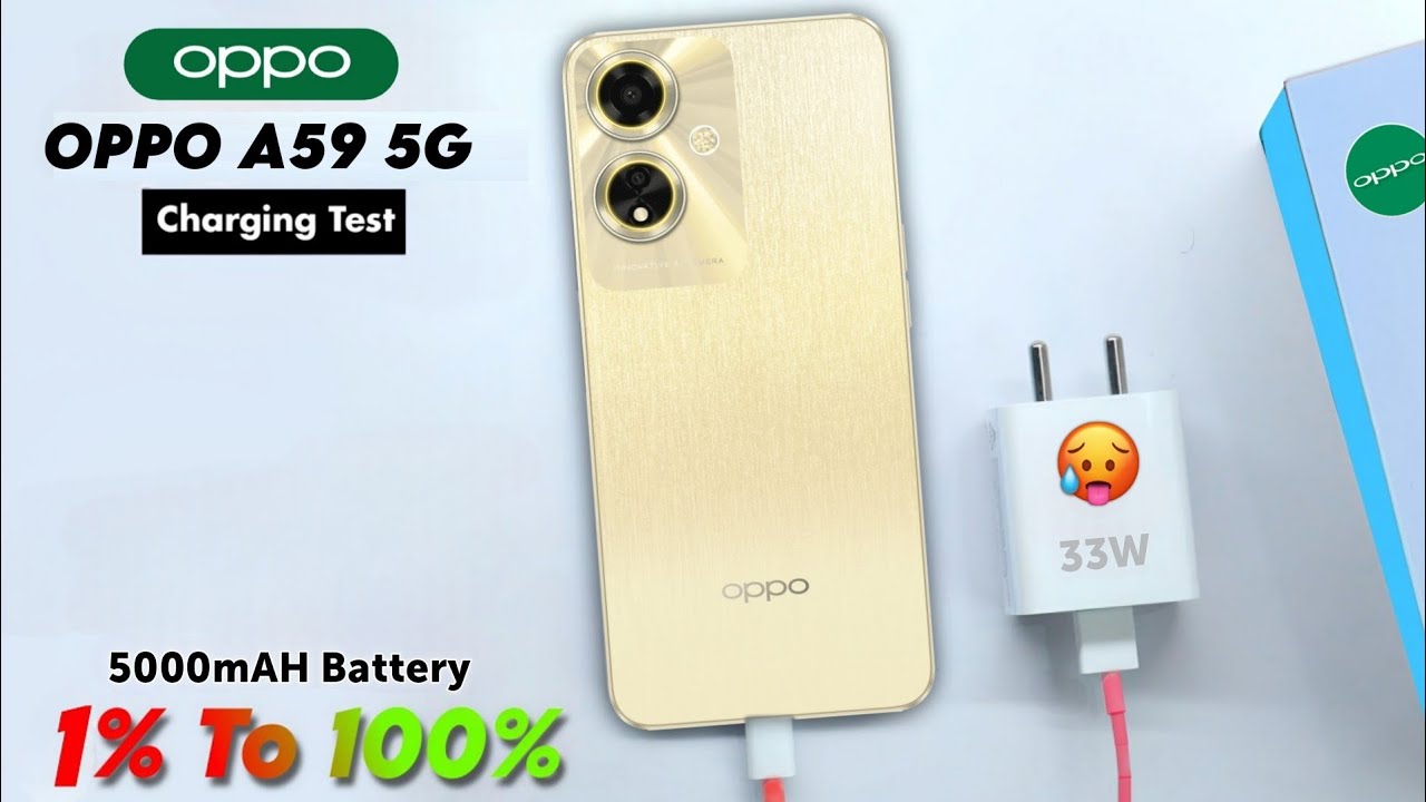 Тест зарядки Oppo A59 5G ⚡⚡ Тест зарядки аккумулятора SuperVOOC мощностью 33 Вт и емкостью 5000 мА·ч