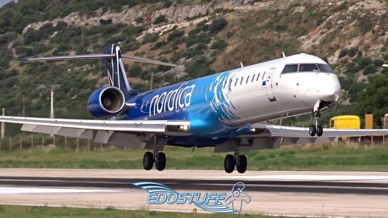 Nordica - Bombardier CRJ-900 NG ES-ACG - Landing at Split Airport LDSP/SPU