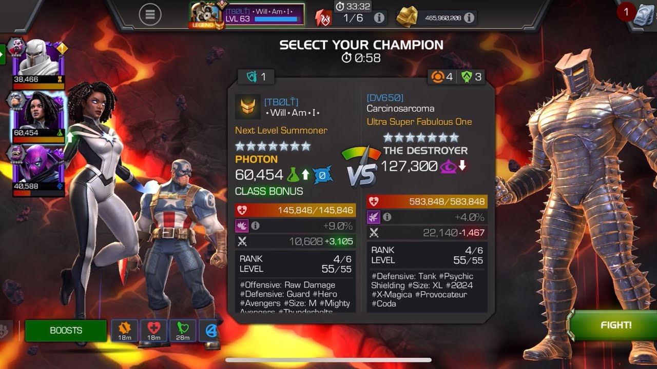 AW Season 59. Photon vs Destroyer on Node 32 Intercept / Mighty Charge 