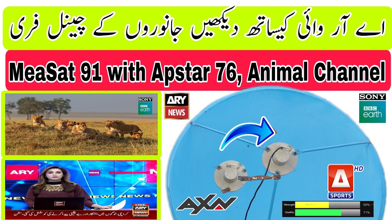 MeaSat 91 with Apstar 76 Very Best Multi Satellite, How To Set two easy satellite, paksatmm1,