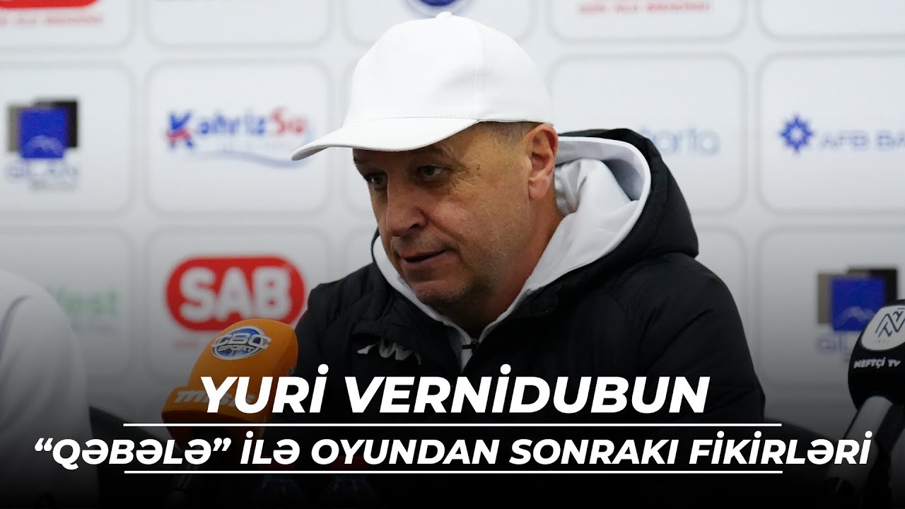 Baş məşqçi Yuri Vernidub “Qəbələ” üzərindəki qələbəni şərh etdi