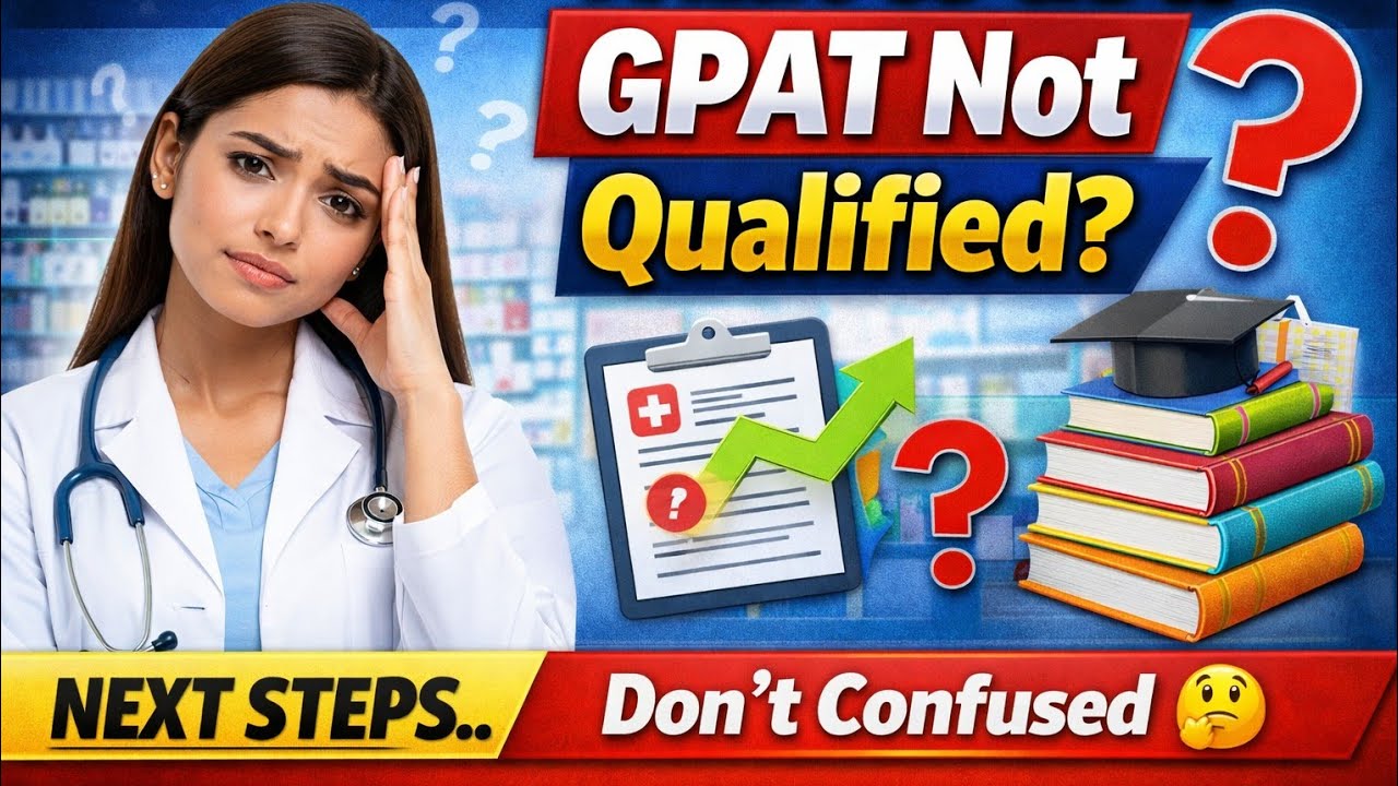 What to Do If GPAT Not Qualified ? | GPAT Qualify नहीं हुआ 😟 Next Step.. || #gpat #pharma