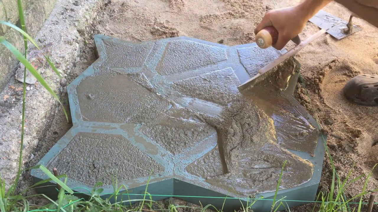 Concrete Walkway DIY / Terrasse Pflastern