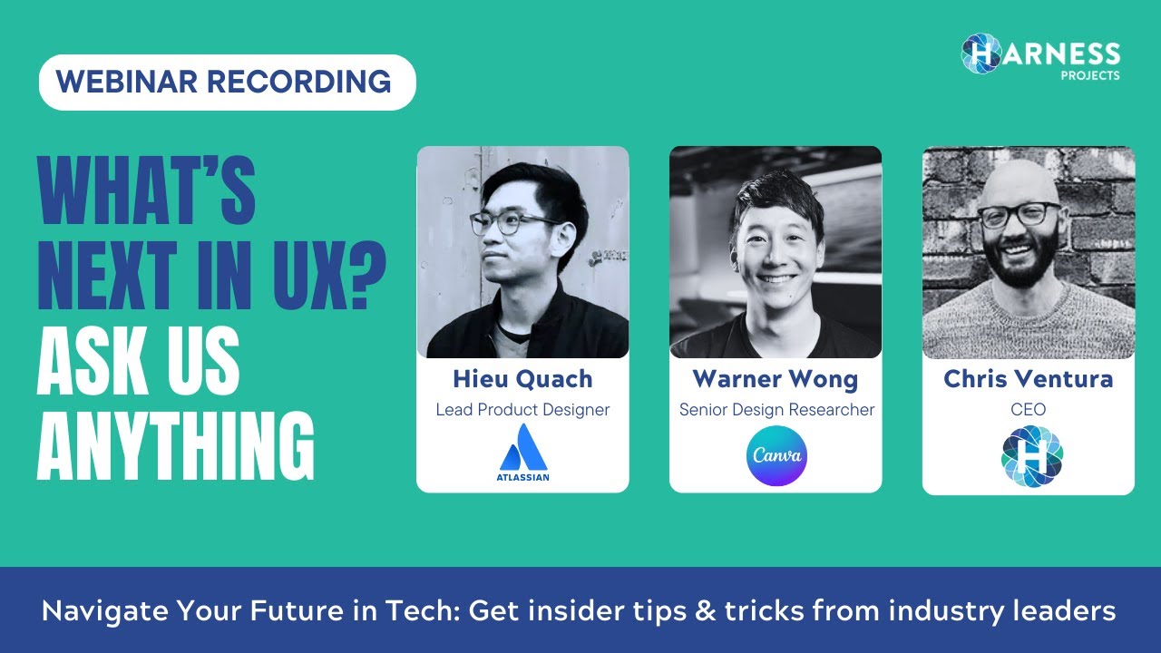 What's Next in UX? Live Webinar With Experts From Canva & Atlassian