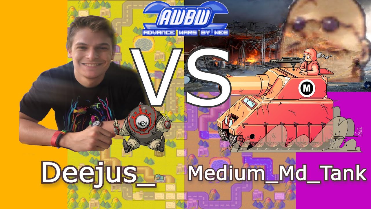 Insane Advance Wars Games: Deejus_ Vs Medium_Md_Tank (Std: String Theory)