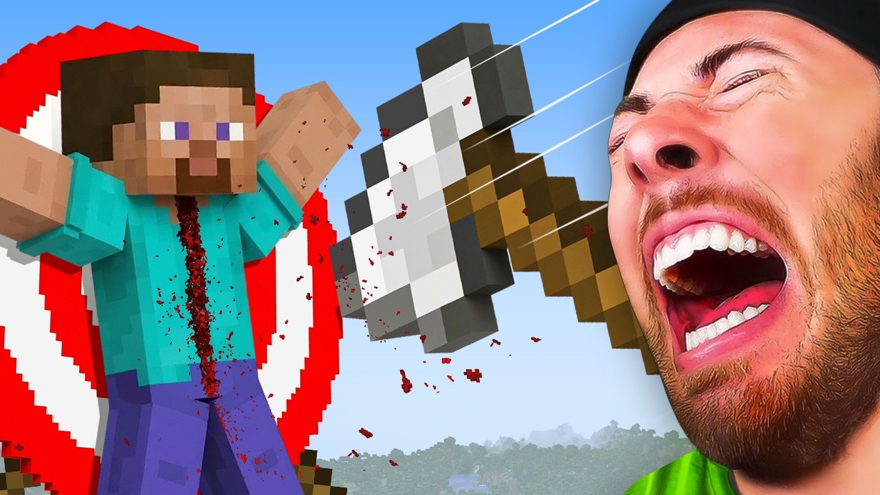 ГИГАНТСКИЙ ТОПОР ПРОТИВ ГИГАНТСКОГО СТИВА (ЗАБАВНЫЕ АНИМАЦИИ)