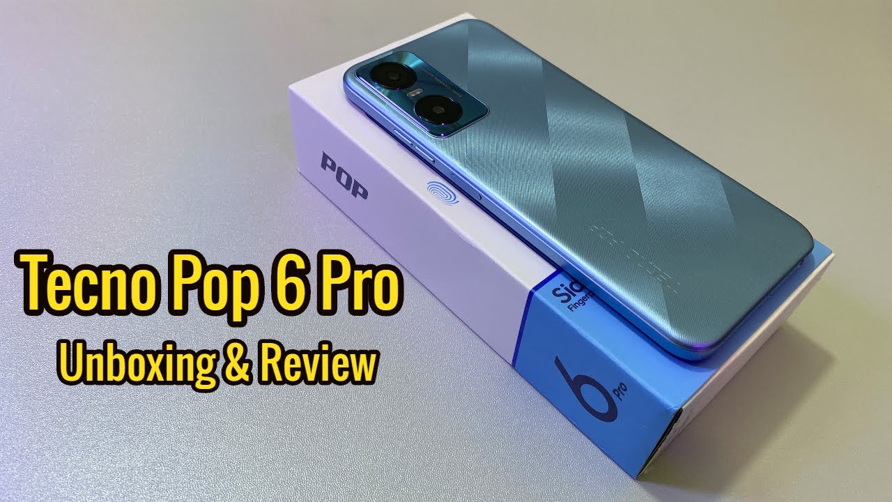 Tecno Pop 6 Pro Unboxing & Review - Cheap Phone With Fingerprint Scanner