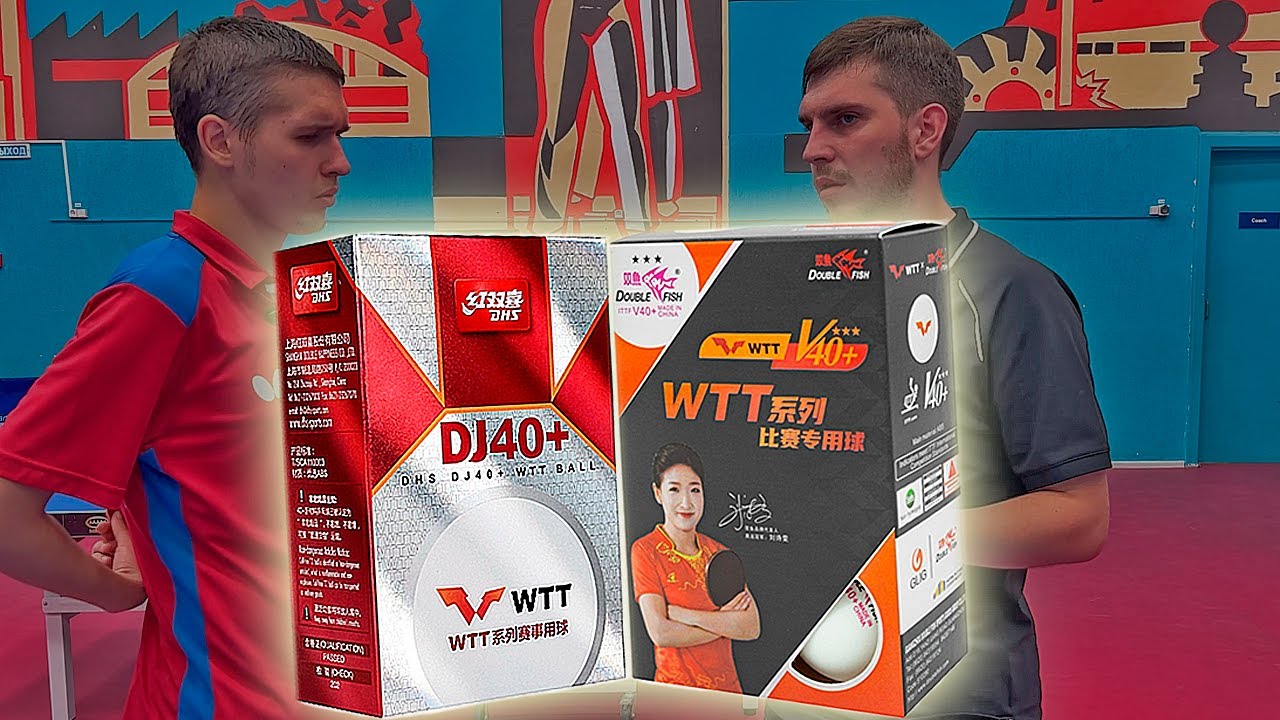 Какие выбрать мячи для настольного тенниса? Double Fish 3 WTT V40+ или DHS 3 DJ40+ WTT